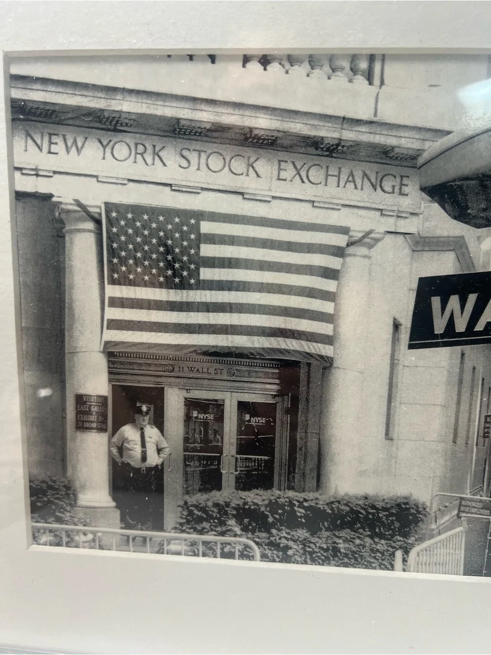 Wall Street Black and White Framed Wall Art